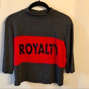 Sale 🧨 K Glam Royalty Checkerboard Crop Top.